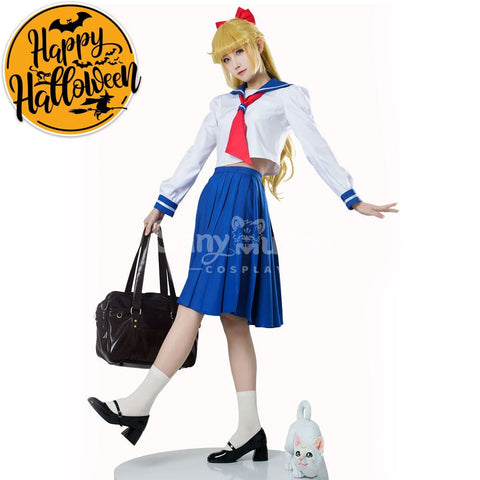 【In Stock】Anime Sailor Moon Crystal Cosplay Venus Minako Aino Uniform Costume Costumes