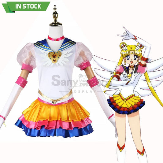 【In Stock】Anime Sailor Moon Eternal Cosplay Usagi Tsukino Battle Suit Costume Costumes 1000