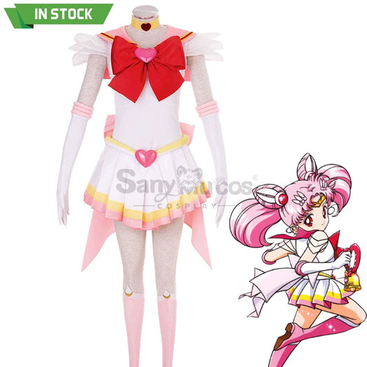 【In Stock】Anime Sailor Moon Supers Cosplay Chibi Chibiusa Tsukino Battle Suit Costume Costumes 1000