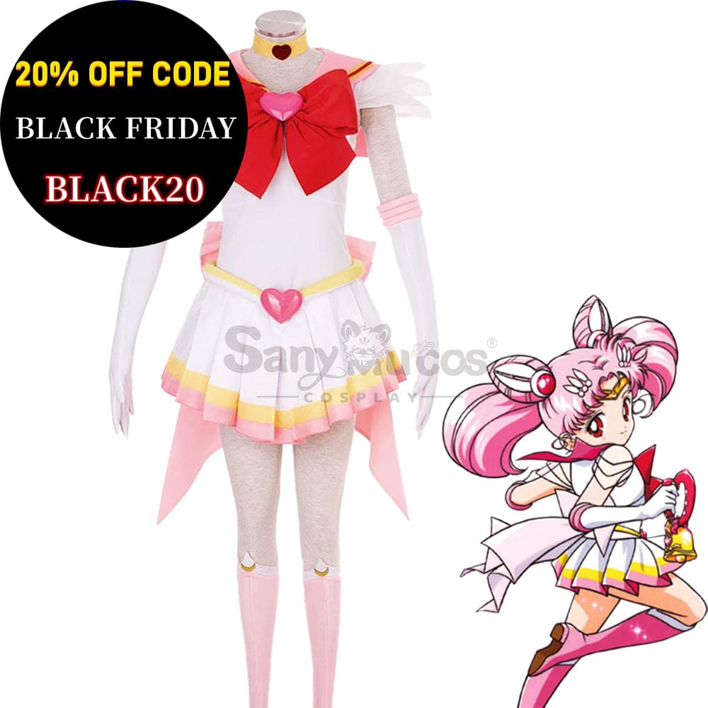 【In Stock】Anime Sailor Moon Supers Cosplay Chibi Chibiusa Tsukino Battle Suit Costume Costumes