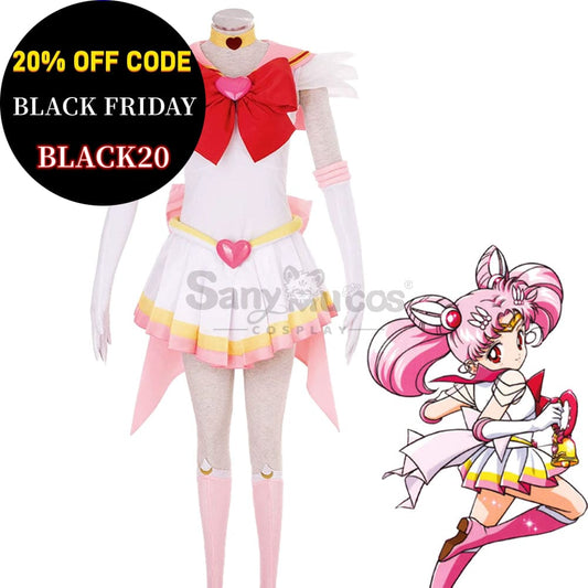 【In Stock】Anime Sailor Moon Supers Cosplay Chibi Chibiusa Tsukino Battle Suit Costume Costumes 1000