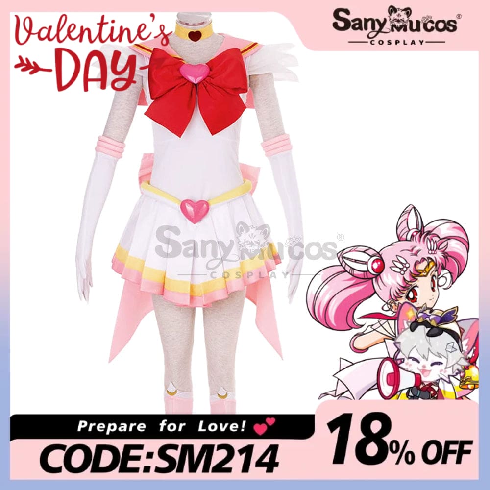 【In Stock】Anime Sailor Moon Supers Cosplay Chibi Chibiusa Tsukino Battle Suit Costume Costumes