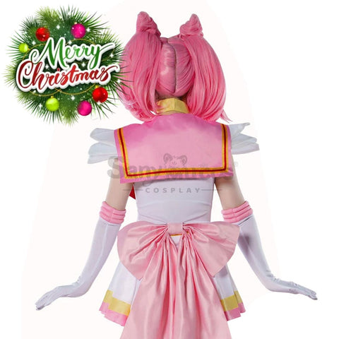 【In Stock】Anime Sailor Moon Supers Cosplay Chibi Chibiusa Tsukino Battle Suit Costume Premium