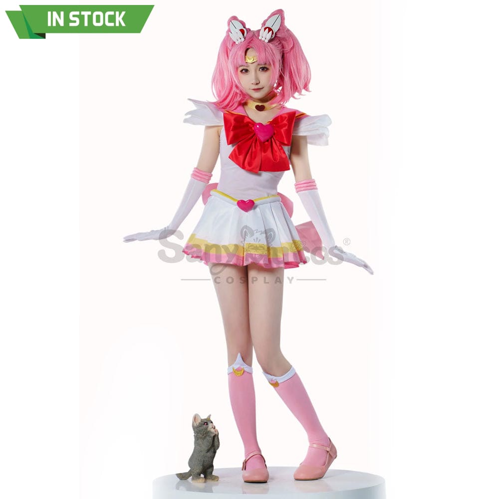 【In Stock】Anime Sailor Moon Supers Cosplay Chibi Chibiusa Tsukino Battle Suit Costume Premium