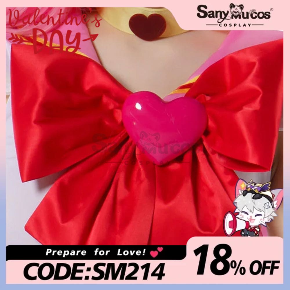 【In Stock】Anime Sailor Moon Supers Cosplay Chibi Chibiusa Tsukino Battle Suit Costume Premium