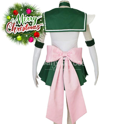 【In Stock】Anime Sailor Moon Supers Cosplay Jupiter Makoto Kino Battle Suit Costume Costumes