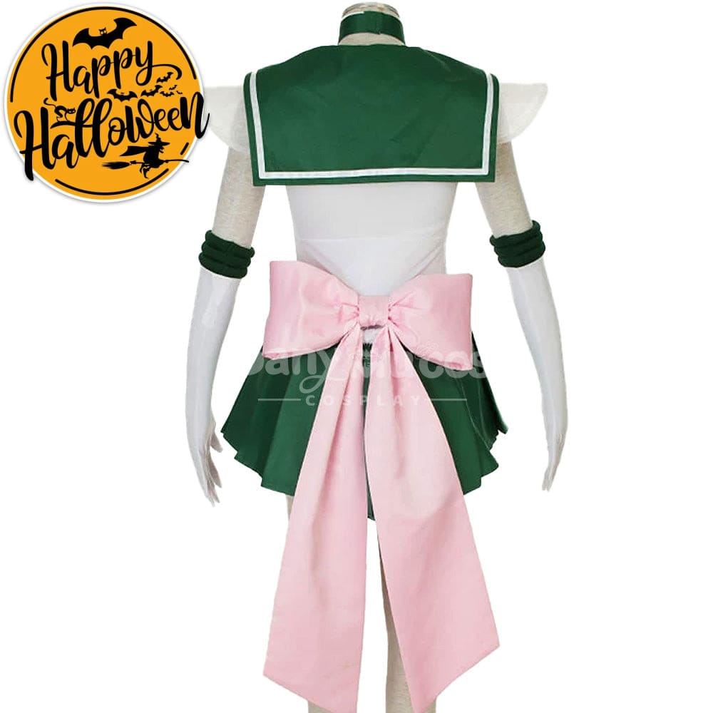 【In Stock】Anime Sailor Moon Supers Cosplay Jupiter Makoto Kino Battle Suit Costume Costumes
