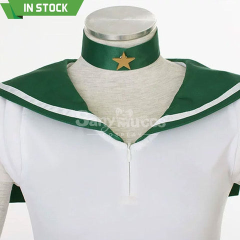 【In Stock】Anime Sailor Moon Supers Cosplay Jupiter Makoto Kino Battle Suit Costume Costumes