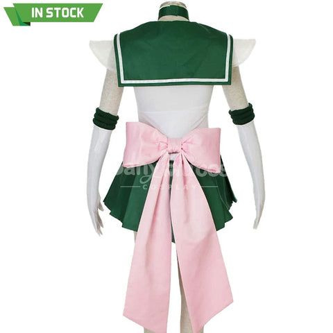 【In Stock】Anime Sailor Moon Supers Cosplay Jupiter Makoto Kino Battle Suit Costume Costumes