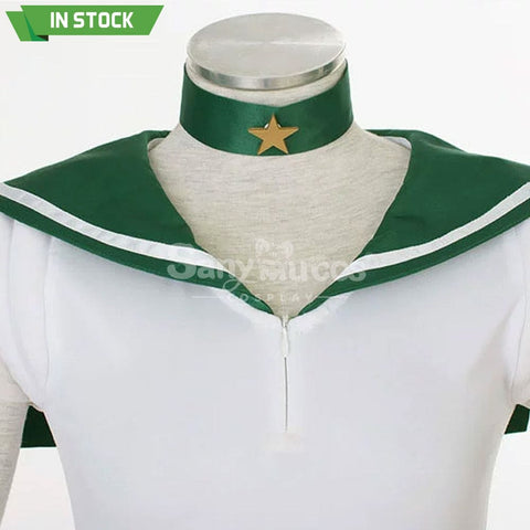 【In Stock】Anime Sailor Moon Supers Cosplay Jupiter Makoto Kino Battle Suit Costume Costumes