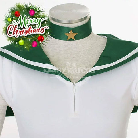 【In Stock】Anime Sailor Moon Supers Cosplay Jupiter Makoto Kino Battle Suit Costume Costumes