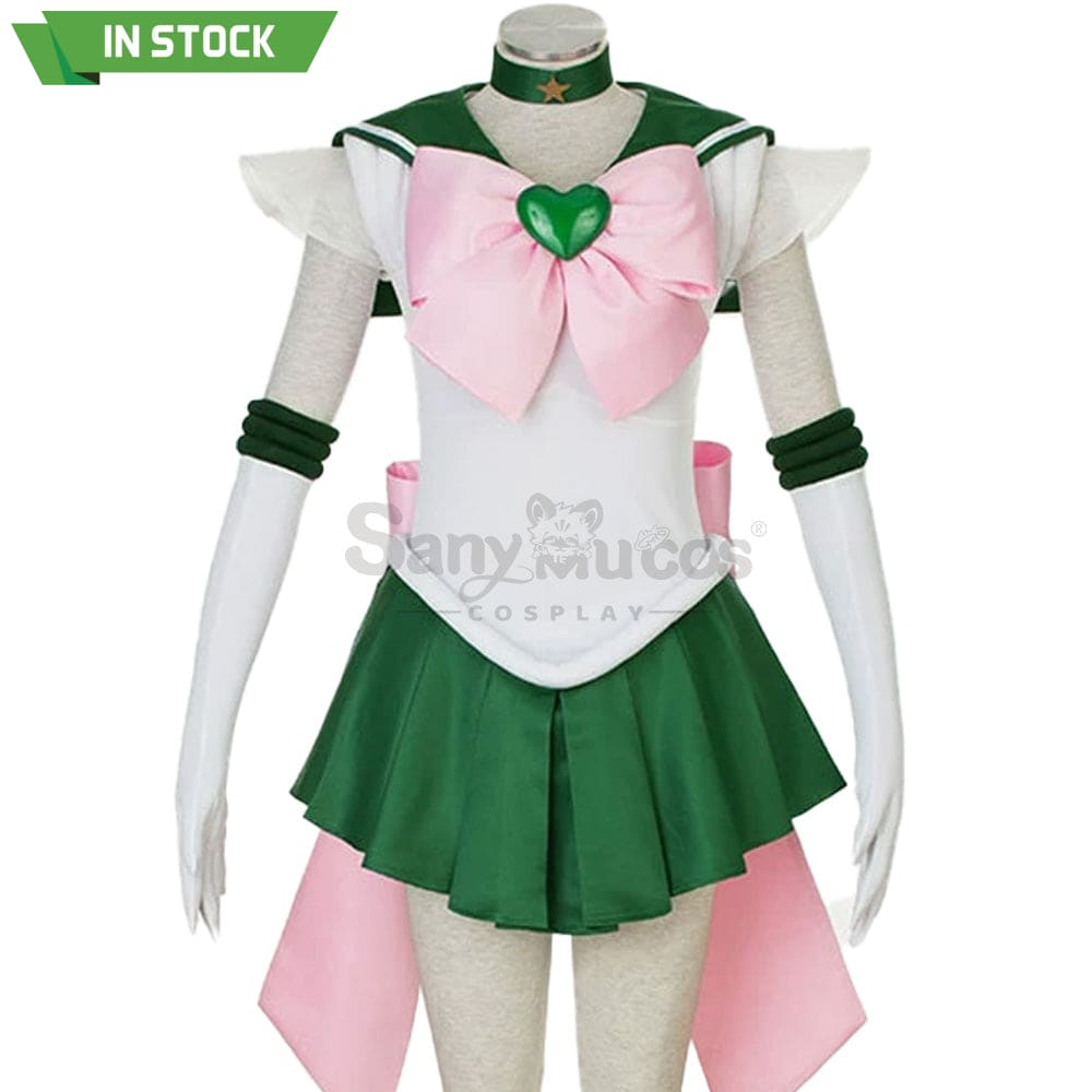 【In Stock】Anime Sailor Moon Supers Cosplay Jupiter Makoto Kino Battle Suit Costume Costumes