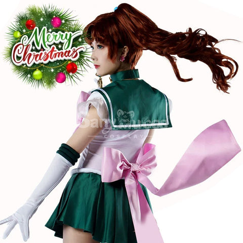 【In Stock】Anime Sailor Moon Supers Cosplay Jupiter Makoto Kino Battle Suit Costume Premium