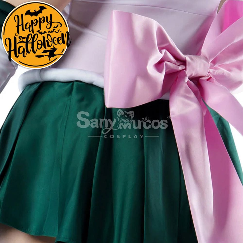 【In Stock】Anime Sailor Moon Supers Cosplay Jupiter Makoto Kino Battle Suit Costume Premium
