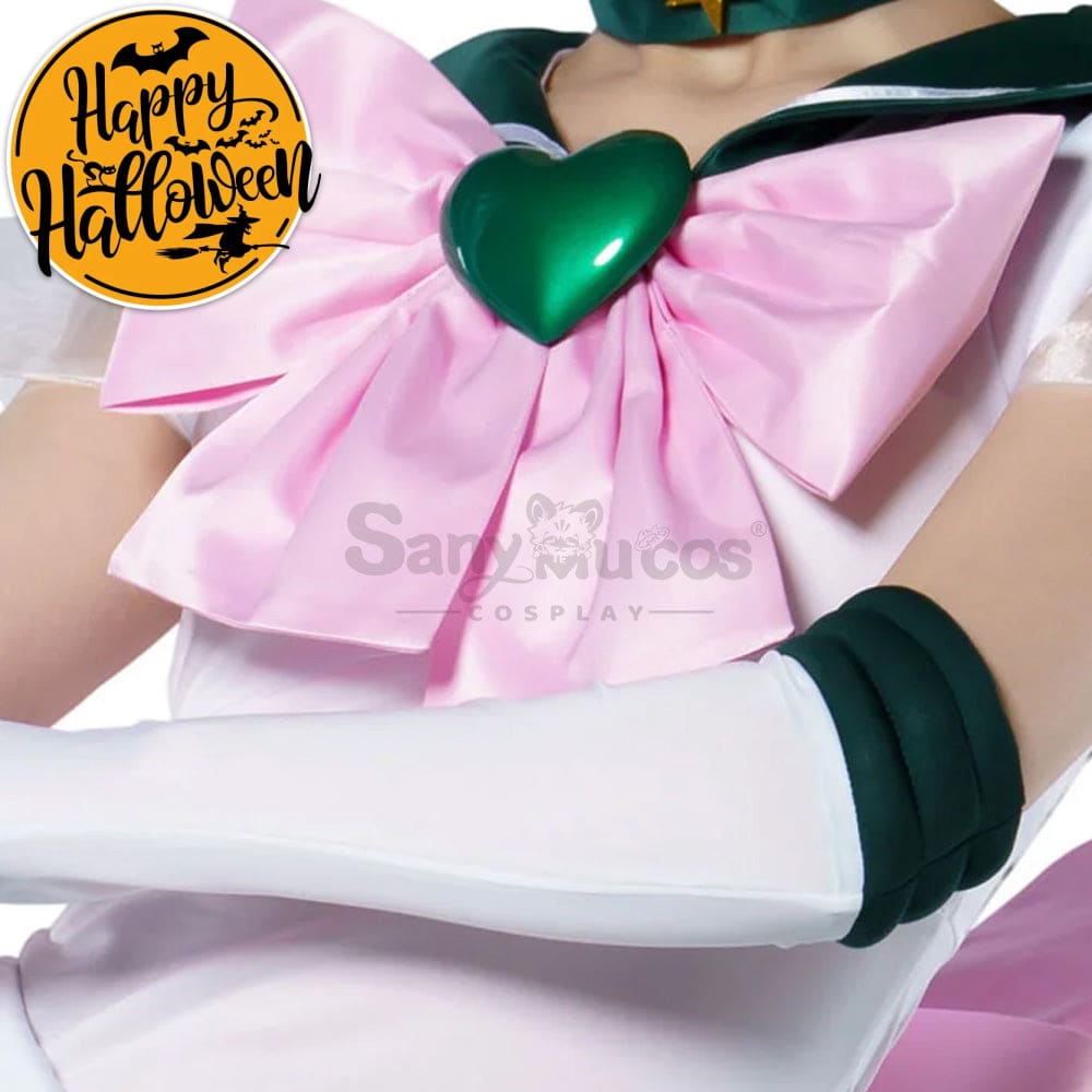 【In Stock】Anime Sailor Moon Supers Cosplay Jupiter Makoto Kino Battle Suit Costume Premium