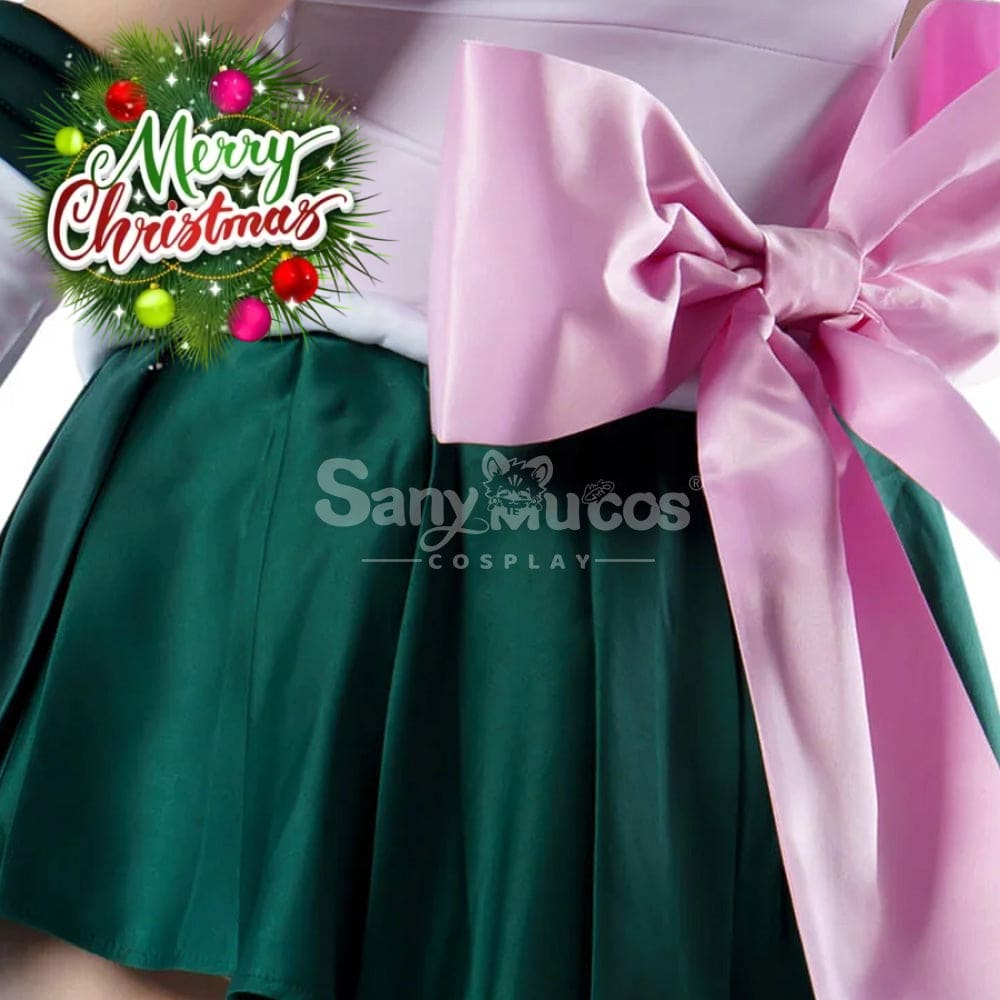 【In Stock】Anime Sailor Moon Supers Cosplay Jupiter Makoto Kino Battle Suit Costume Premium