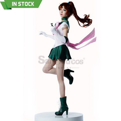 【In Stock】Anime Sailor Moon Supers Cosplay Jupiter Makoto Kino Battle Suit Costume Premium