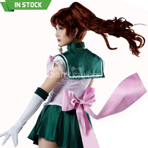 【In Stock】Anime Sailor Moon Supers Cosplay Jupiter Makoto Kino Battle Suit Costume Premium