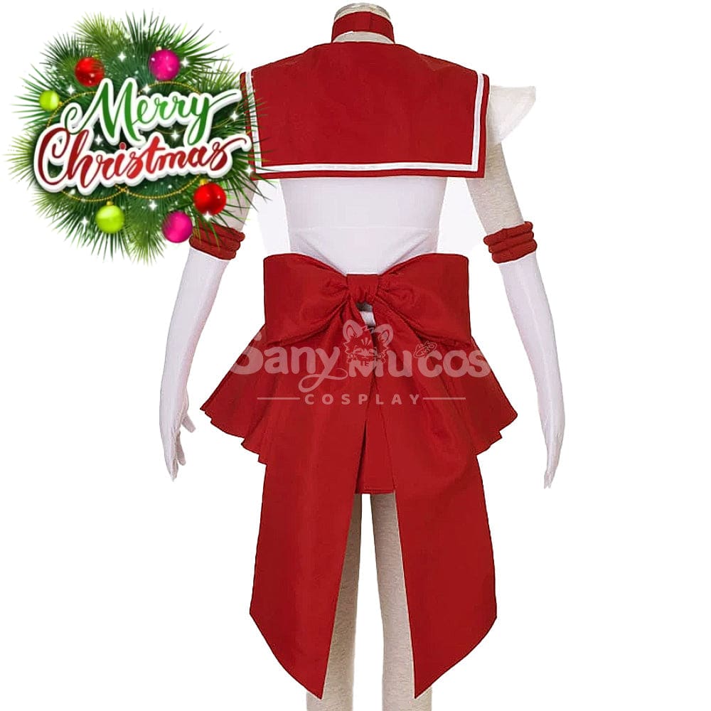 【In Stock】Anime Sailor Moon Supers Cosplay Mars Rei Hino Battle Suit Costume Costumes