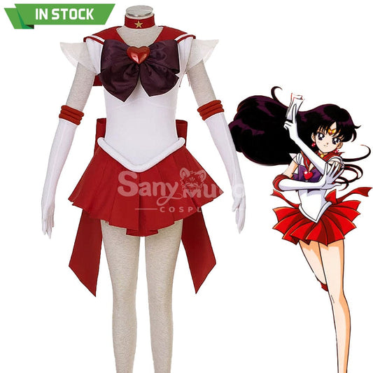 【In Stock】Anime Sailor Moon Supers Cosplay Mars Rei Hino Battle Suit Costume Costumes 1000