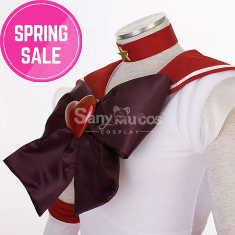 【In Stock】Anime Sailor Moon Supers Cosplay Mars Rei Hino Battle Suit Costume Costumes