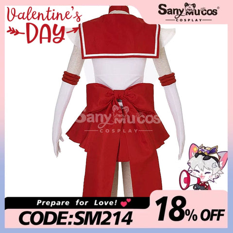 【In Stock】Anime Sailor Moon Supers Cosplay Mars Rei Hino Battle Suit Costume Costumes