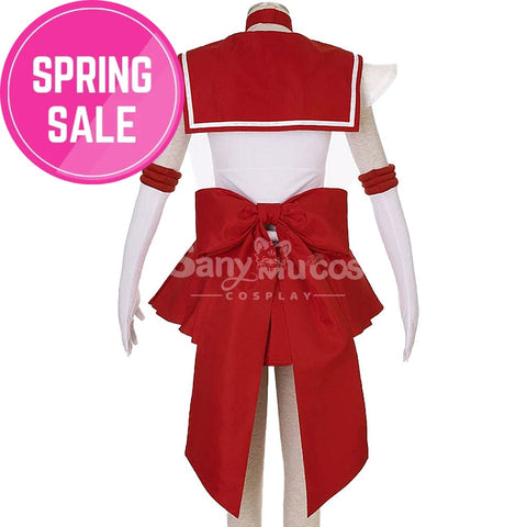 【In Stock】Anime Sailor Moon Supers Cosplay Mars Rei Hino Battle Suit Costume Costumes