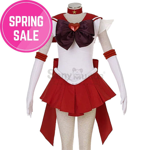 【In Stock】Anime Sailor Moon Supers Cosplay Mars Rei Hino Battle Suit Costume Costumes