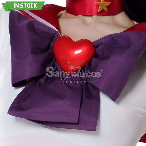 【In Stock】Anime Sailor Moon Supers Cosplay Mars Rei Hino Battle Suit Costume Premium Edition