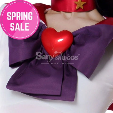 【In Stock】Anime Sailor Moon Supers Cosplay Mars Rei Hino Battle Suit Costume Premium Edition