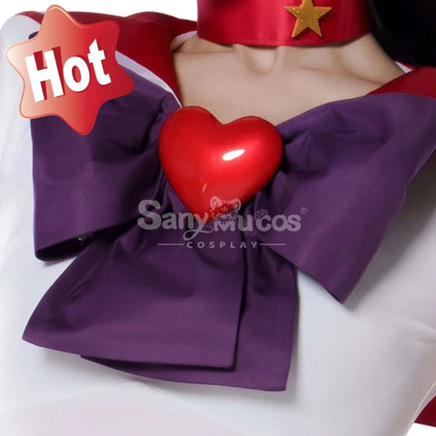 【In Stock】Anime Sailor Moon Supers Cosplay Mars Rei Hino Battle Suit Costume Premium Edition