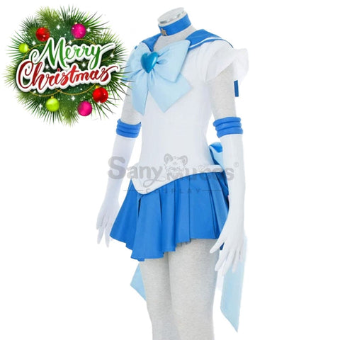 【In Stock】Anime Sailor Moon Supers Cosplay Mercury Ami Mizuno Battle Suit Costume Costumes