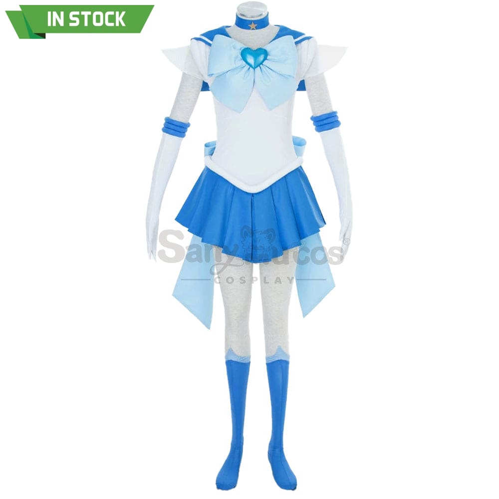 【In Stock】Anime Sailor Moon Supers Cosplay Mercury Ami Mizuno Battle Suit Costume Costumes