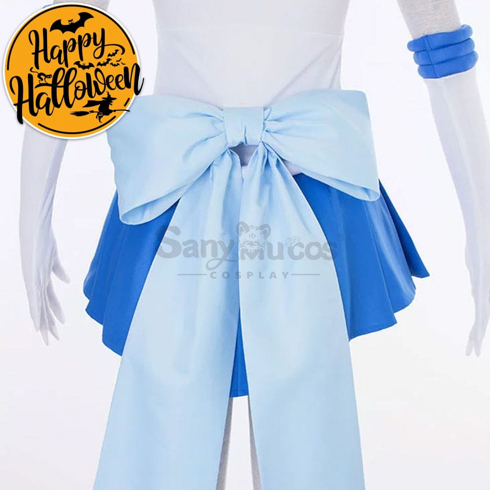【In Stock】Anime Sailor Moon Supers Cosplay Mercury Ami Mizuno Battle Suit Costume Costumes
