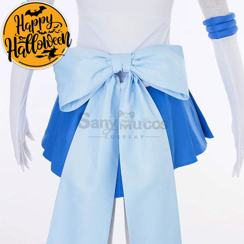 【In Stock】Anime Sailor Moon Supers Cosplay Mercury Ami Mizuno Battle Suit Costume Costumes
