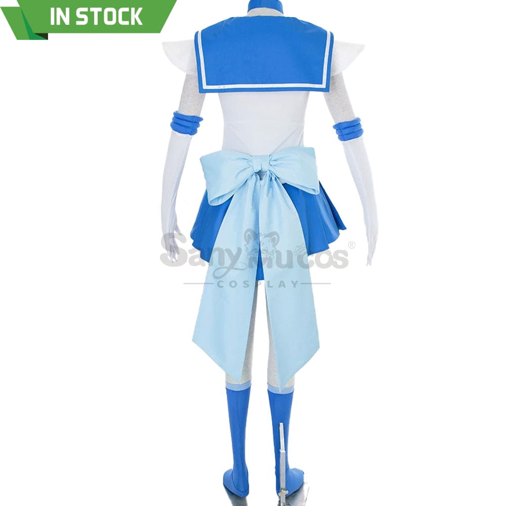 【In Stock】Anime Sailor Moon Supers Cosplay Mercury Ami Mizuno Battle Suit Costume Costumes