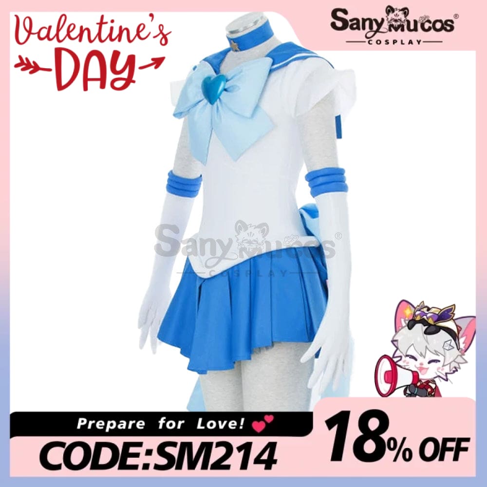 【In Stock】Anime Sailor Moon Supers Cosplay Mercury Ami Mizuno Battle Suit Costume Costumes