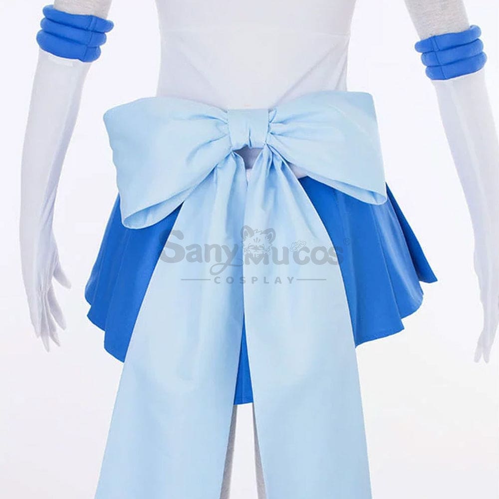 【In Stock】Anime Sailor Moon Supers Cosplay Mercury Ami Mizuno Battle Suit Costume Costumes