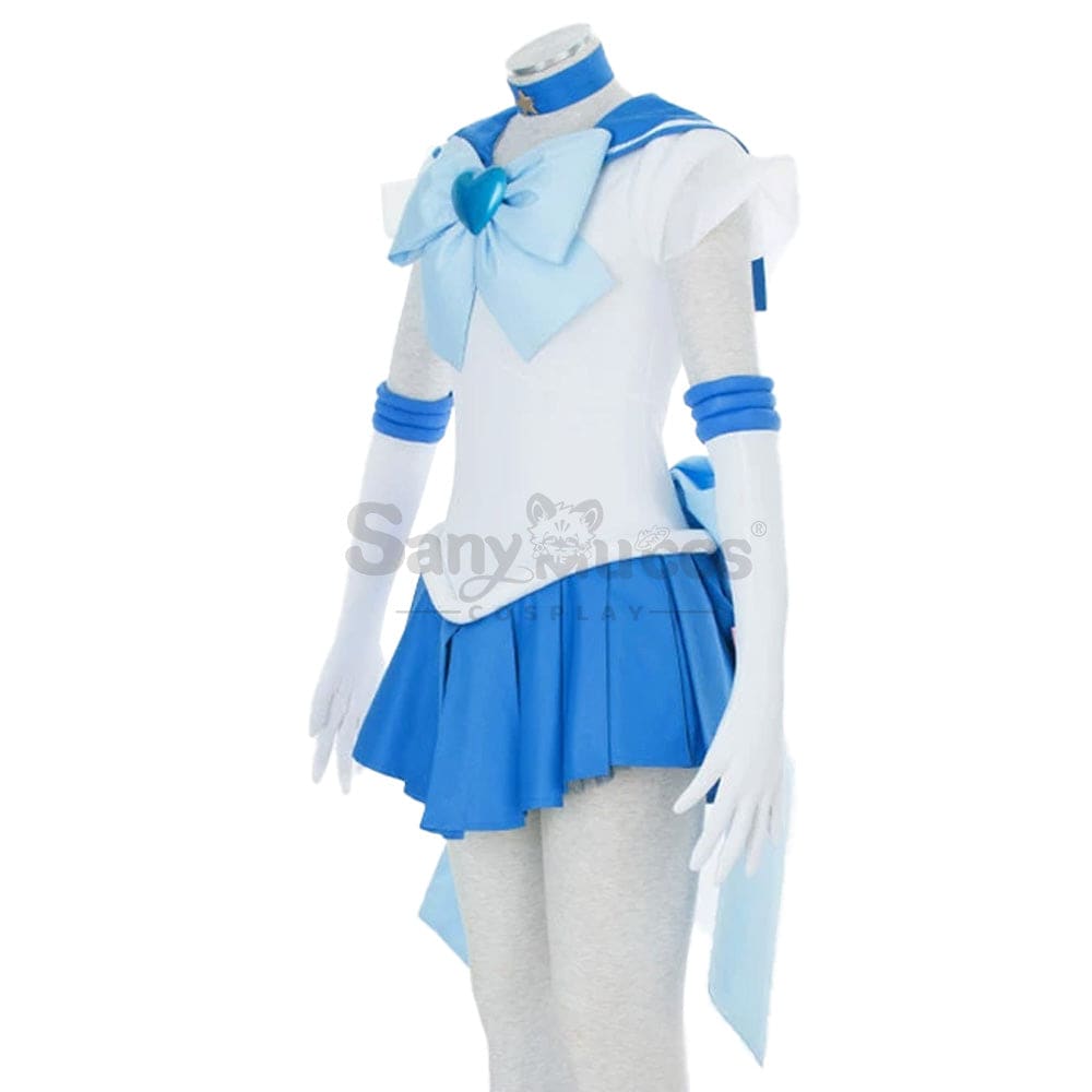 【In Stock】Anime Sailor Moon Supers Cosplay Mercury Ami Mizuno Battle Suit Costume Costumes