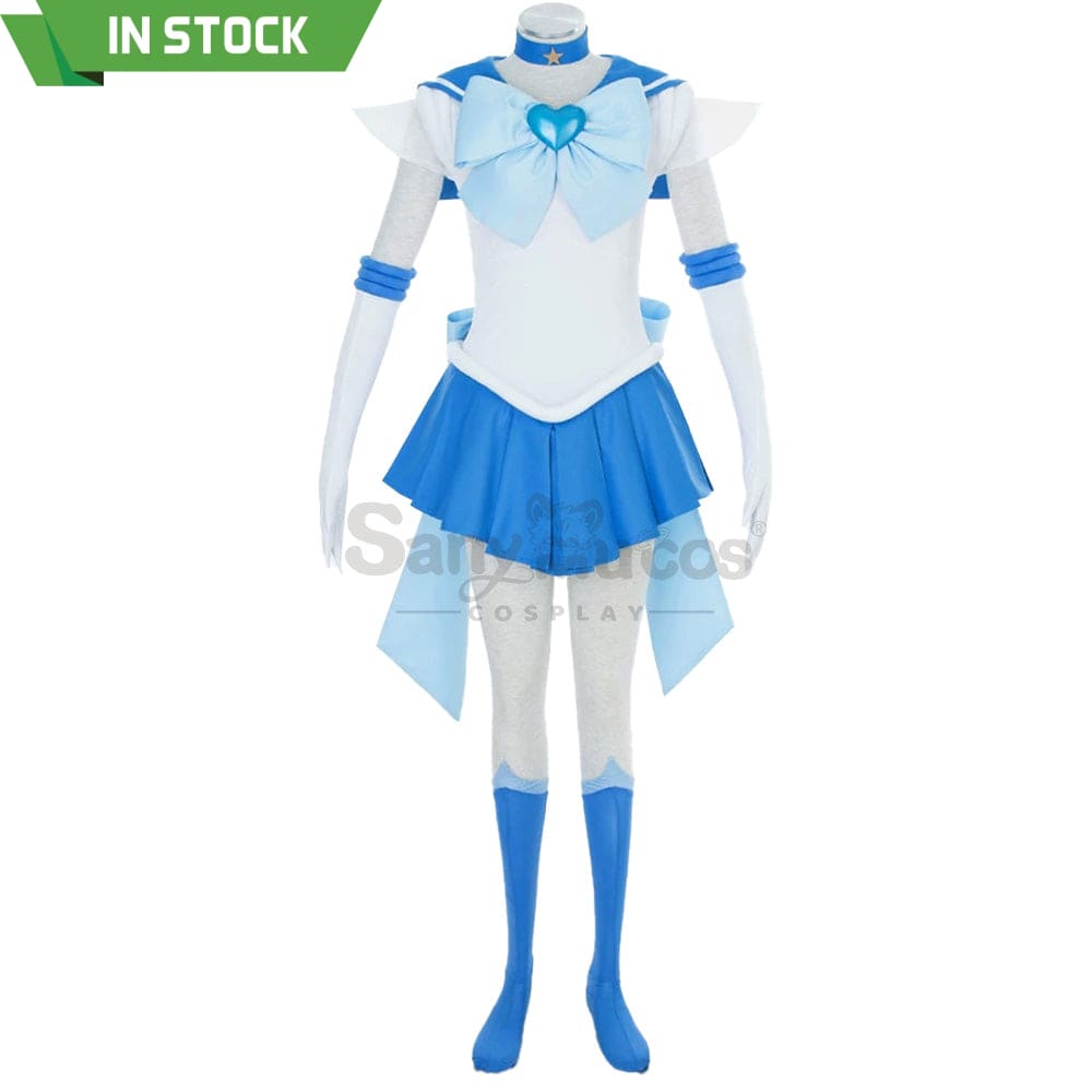 【In Stock】Anime Sailor Moon Supers Cosplay Mercury Ami Mizuno Battle Suit Costume Costumes