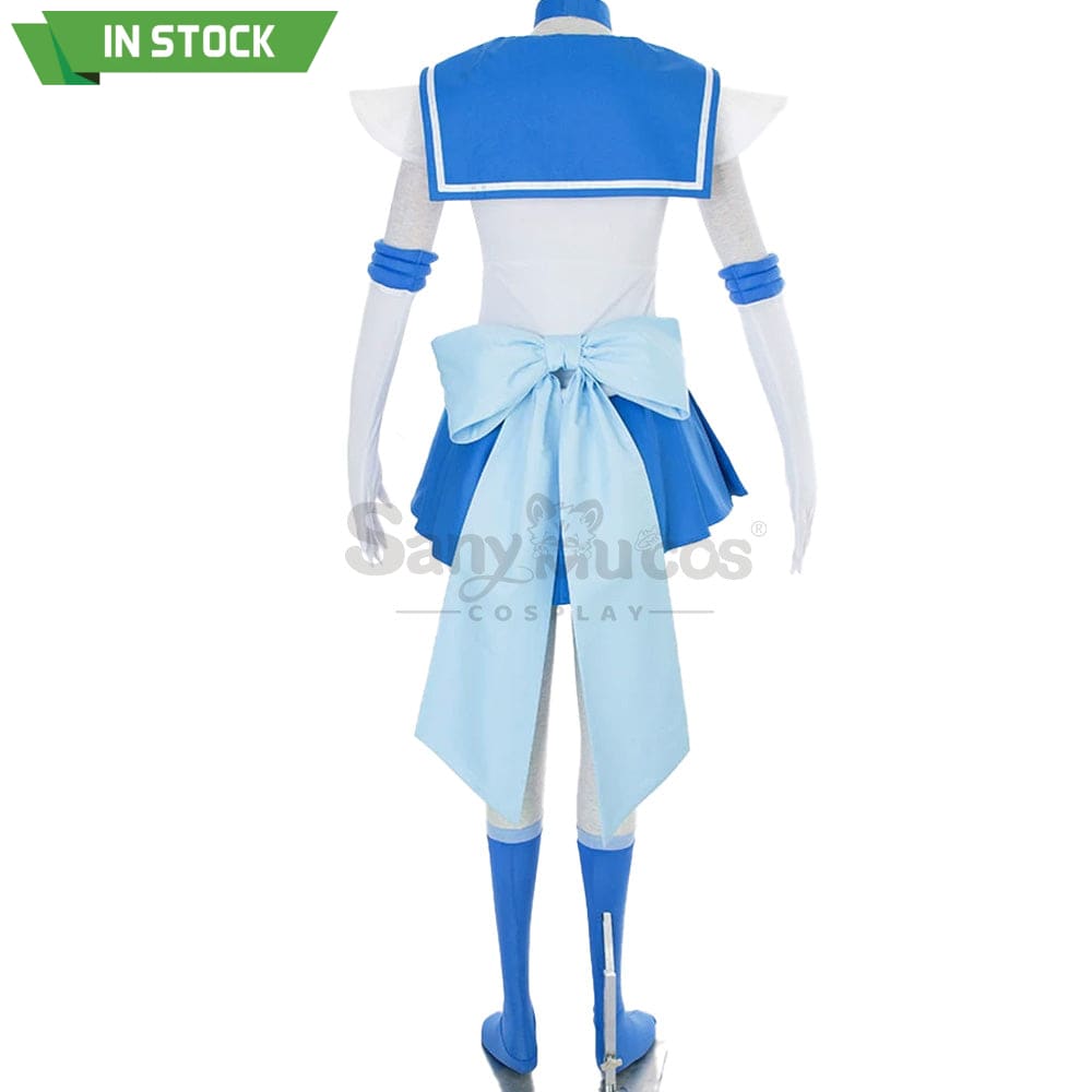 【In Stock】Anime Sailor Moon Supers Cosplay Mercury Ami Mizuno Battle Suit Costume Costumes