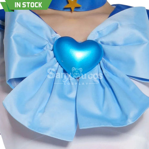 【In Stock】Anime Sailor Moon Supers Cosplay Mercury Ami Mizuno Battle Suit Costume Premium