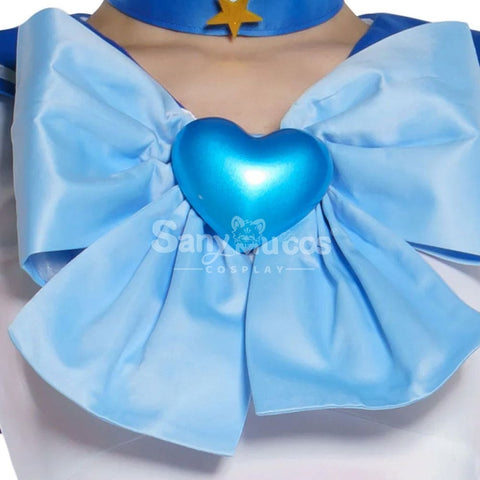 【In Stock】Anime Sailor Moon Supers Cosplay Mercury Ami Mizuno Battle Suit Costume Premium