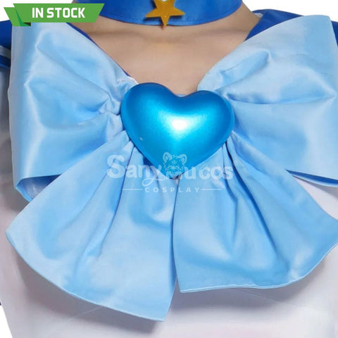 【In Stock】Anime Sailor Moon Supers Cosplay Mercury Ami Mizuno Battle Suit Costume Premium