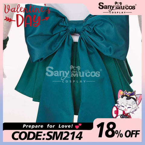 【In Stock】Anime Sailor Moon Supers Cosplay Neptune Michiru Kaiou Battle Suit Costume Costumes