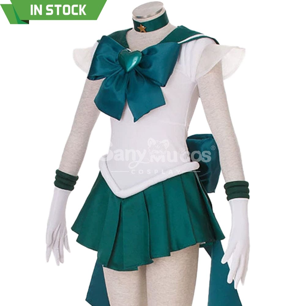 【In Stock】Anime Sailor Moon Supers Cosplay Neptune Michiru Kaiou Battle Suit Costume Costumes