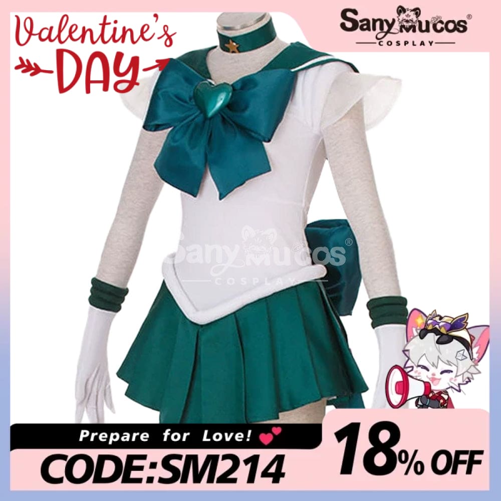 【In Stock】Anime Sailor Moon Supers Cosplay Neptune Michiru Kaiou Battle Suit Costume Costumes