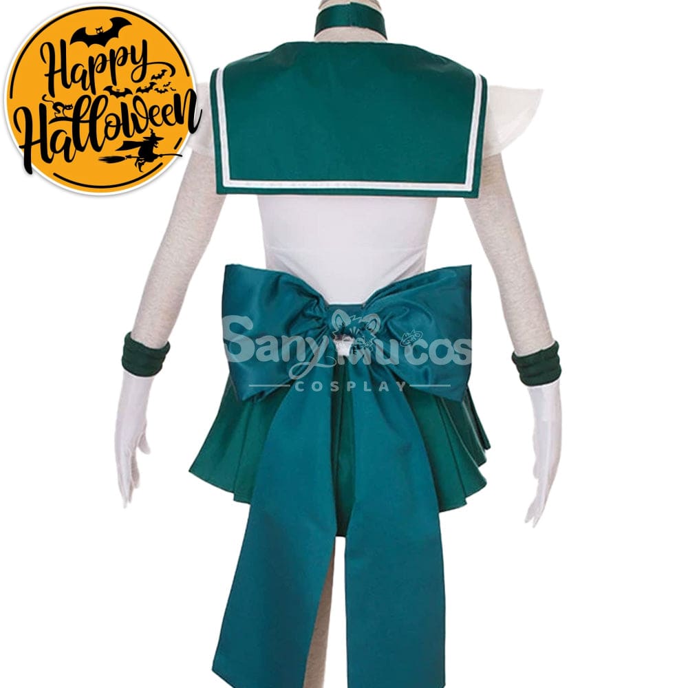 【In Stock】Anime Sailor Moon Supers Cosplay Neptune Michiru Kaiou Battle Suit Costume Costumes