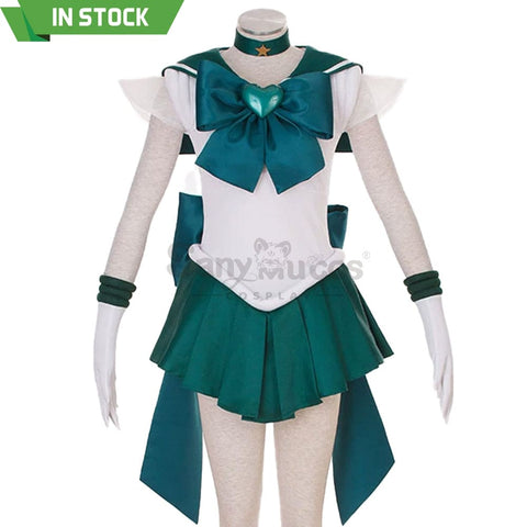 【In Stock】Anime Sailor Moon Supers Cosplay Neptune Michiru Kaiou Battle Suit Costume Costumes