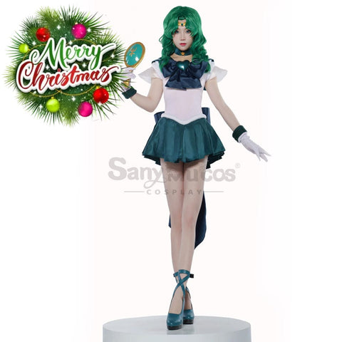 【In Stock】Anime Sailor Moon Supers Cosplay Neptune Michiru Kaiou Battle Suit Costume Premium